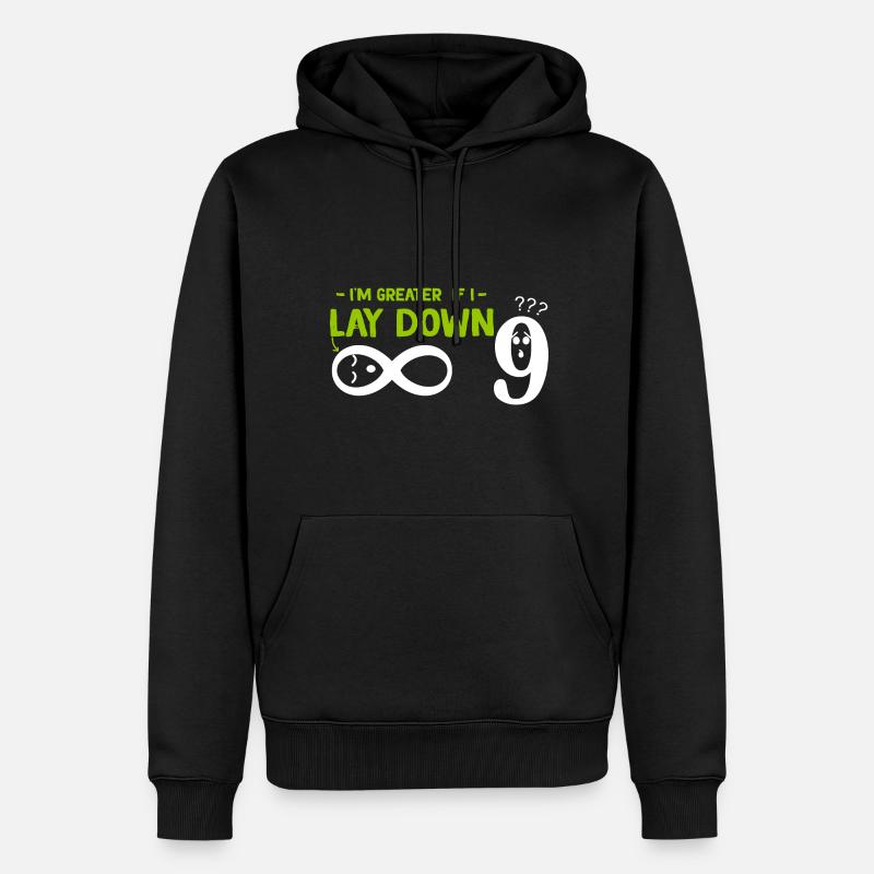 8 Mathématiques infinies - Sweat à capuche Premium bio Homme - noir