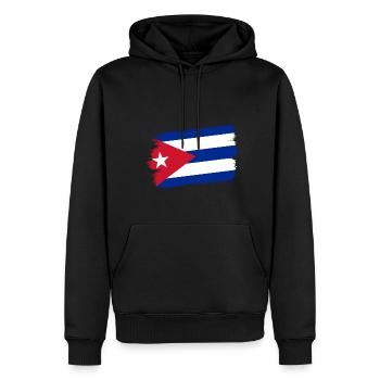 Kuba Flagge Karibik Urlaub Cuba Reise Havanna - Männer Premium Bio Hoodie - Schwarz - Vorne - Nico (187cm)