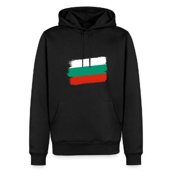 Bulgarien Flagge Bulgarische Fahne Goldstrand - Männer Premium Bio Hoodie - Schwarz - Vorne - Nico (187cm)