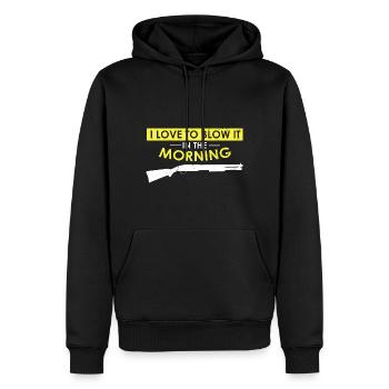 Duck Hunting Duck Hunting Hunter Duck Hunter Duck Hunter Design - Men’s Premium Organic Hoodie - black - Front - Nico (187cm)