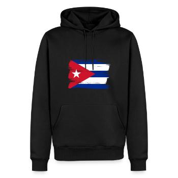 Kuba Flagge Karibik Urlaub Cuba Reise Havanna - Männer Premium Bio Hoodie - Schwarz - Vorne - Nico (187cm)
