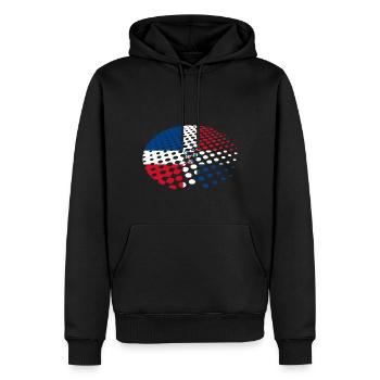 Dominican Republic Flag Dom Rep Flag Travel - Men’s Premium Organic Hoodie - black - Front - Nico (187cm)