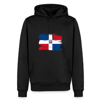 Dominican Republic Flag Dom Rep Flag Travel - Men’s Premium Organic Hoodie - black - Front - Nico (187cm)