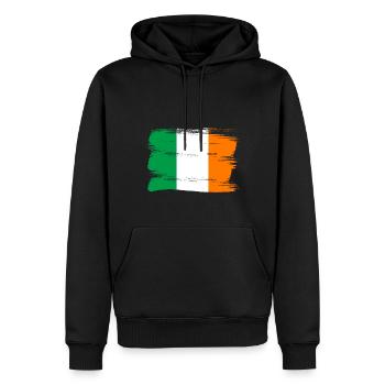 Irland Flagge Vintage Irische Fahne Dublin - Männer Premium Bio Hoodie - Schwarz - Vorne - Nico (187cm)
