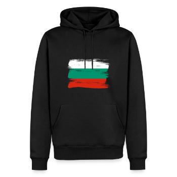 Bulgarien Flagge Bulgarische Fahne Goldstrand - Männer Premium Bio Hoodie - Schwarz - Vorne - Nico (187cm)