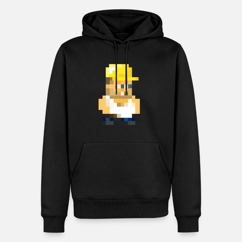 Worker - Männer Premium Bio Hoodie - Schwarz