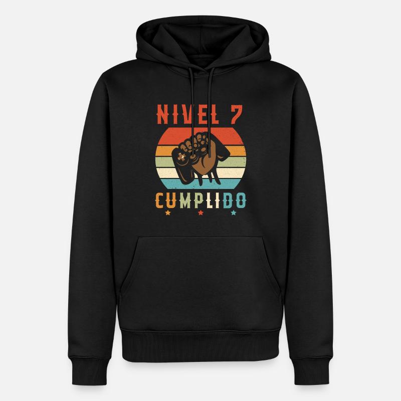 Niveau 7 complete - Sweat à capuche Premium bio Homme - noir