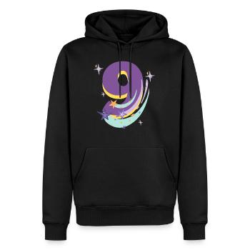 9th Birthday (9-year gift) - Men’s Premium Organic Hoodie - black - Front - Nico (187cm)