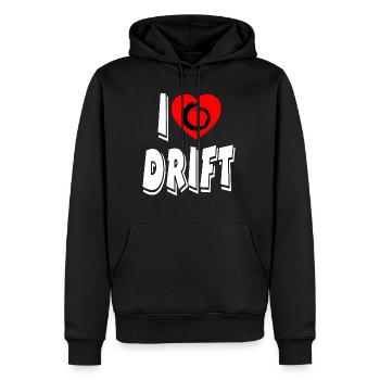 Auto - Männer Premium Bio Hoodie - Schwarz - Vorne - Nico (187cm)
