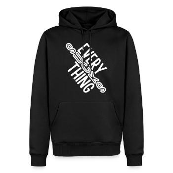 Everything sucks - or does it??? - Men’s Premium Organic Hoodie - black - Front - Nico (187cm)