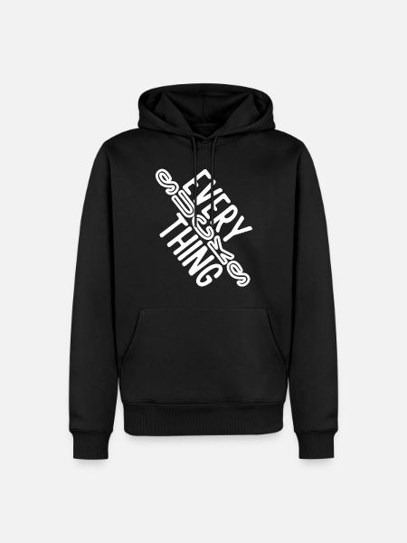 Everything sucks - or does it??? - Men’s Premium Organic Hoodie - black