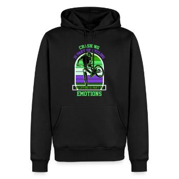 Unbenanntes Projekt 62 - Sweat à capuche Premium bio Homme - noir - Devant - Nico (187cm)