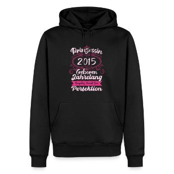 Prinzessin seit 2015 Geburtstag 2015 - Männer Premium Bio Hoodie - Schwarz - Vorne - Nico (187cm)
