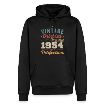 Legendär Seit November 1954 - 1954 - Männer Premium Bio Hoodie - Schwarz - Vorne - Nico (187cm)