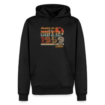 Eine Legende wurde im November 1959 geboren - 1959 - Männer Premium Bio Hoodie - Schwarz - Vorne - Nico (187cm)