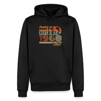Eine Legende wurde im November 1968 geboren - 1968 - Männer Premium Bio Hoodie - Schwarz - Vorne - Nico (187cm)