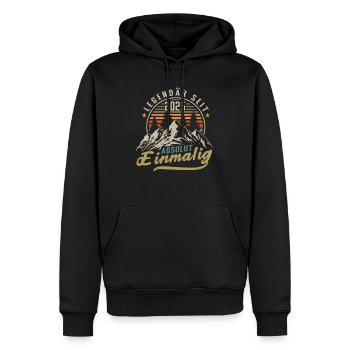 Legendär seit 2025 Jahrgang Vintage Geburtstag - Männer Premium Bio Hoodie - Schwarz - Vorne - Nico (187cm)