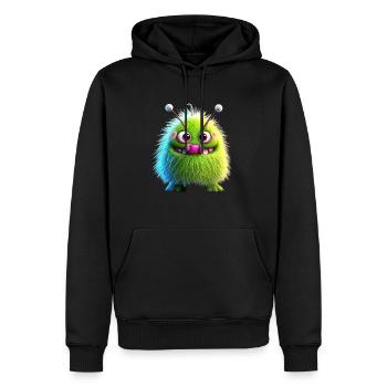 Happy Halloween niedliche Monsterzunge aus gruseligem Spaß - Männer Premium Bio Hoodie - Schwarz - Vorne - Nico (187cm)