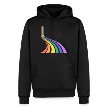 Spring 1 - Sweat à capuche Premium bio Homme - noir - Devant - Nico (187cm)