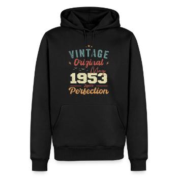 Mai 1953 Geburtstag Mai 1953 Geschenk Mai 1953 - Männer Premium Bio Hoodie - Schwarz - Vorne - Nico (187cm)