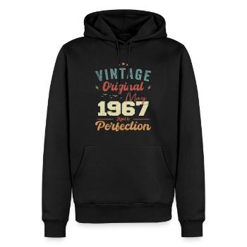 Mai 1967 Geburtstag Mai 1967 Geschenk Mai 1967 - Männer Premium Bio Hoodie - Schwarz - Vorne - Nico (187cm)