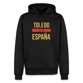 Toledo Fischerhut - Männer Premium Bio Hoodie - Schwarz - Vorne - Nico (187cm)