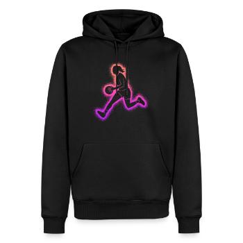 Basketballspielerin Basketballerin Basketball - Männer Premium Bio Hoodie - Schwarz - Vorne - Nico (187cm)