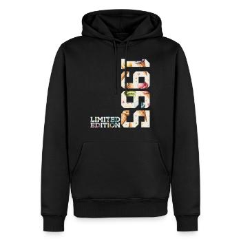 LIMITED EDITION 1965 61 JAHRE EIS 61. GEBURTSTAG - Men’s Premium Organic Hoodie - black - Front - Nico (187cm)