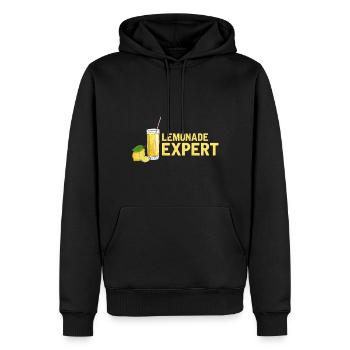 Limonade Limonade Limonade Limonade Stand Design - Sweat à capuche Premium bio Homme - noir - Devant - Nico (187cm)