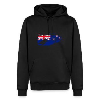 Kookaburra Birder Ornithologie ornithologique - Sweat à capuche Premium bio Homme - noir - Devant - Nico (187cm)