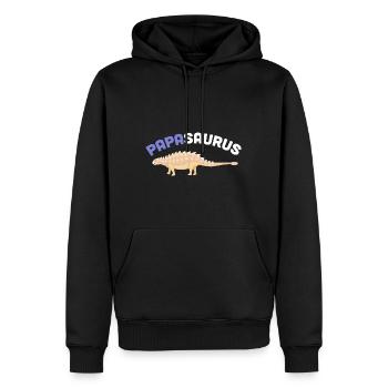 Ankylosaurus Papasaurus Ankylosaurus Dinosaurier P - Männer Premium Bio Hoodie - Schwarz - Vorne - Nico (187cm)