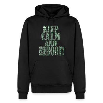 Administrator Admin IT EDP Computer PC Network - Men’s Premium Organic Hoodie - black - Front - Nico (187cm)