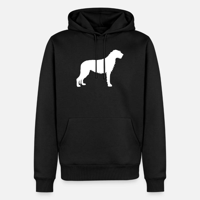 Irish Wolfhound - Sweat à capuche Premium bio Homme - noir