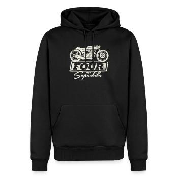 CB 750 Four Superbike - Männer Premium Bio Hoodie - Schwarz - Vorne - Nico (187cm)