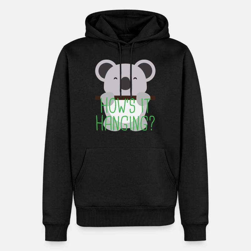 Koala 3 03 - Männer Premium Bio Hoodie - Schwarz