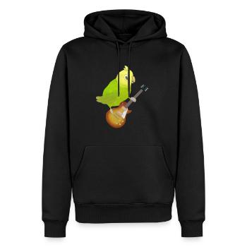 Guitare E-guitare cadeau pour enfants - Sweat à capuche Premium bio Homme - noir - Devant - Nico (187cm)