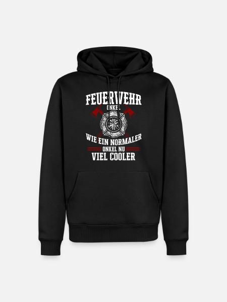 fireman - Men’s Premium Organic Hoodie - black