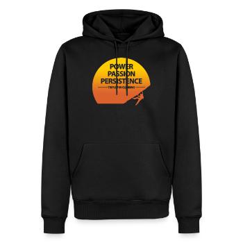 Climbing Bouldering Free Climbing Gift - Men’s Premium Organic Hoodie - black - Front - Nico (187cm)