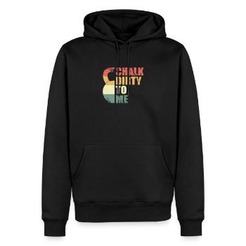 Kettlebell Kettleball Fitness Training Cadeau - Sweat à capuche Premium bio Homme - noir - Devant - Nico (187cm)