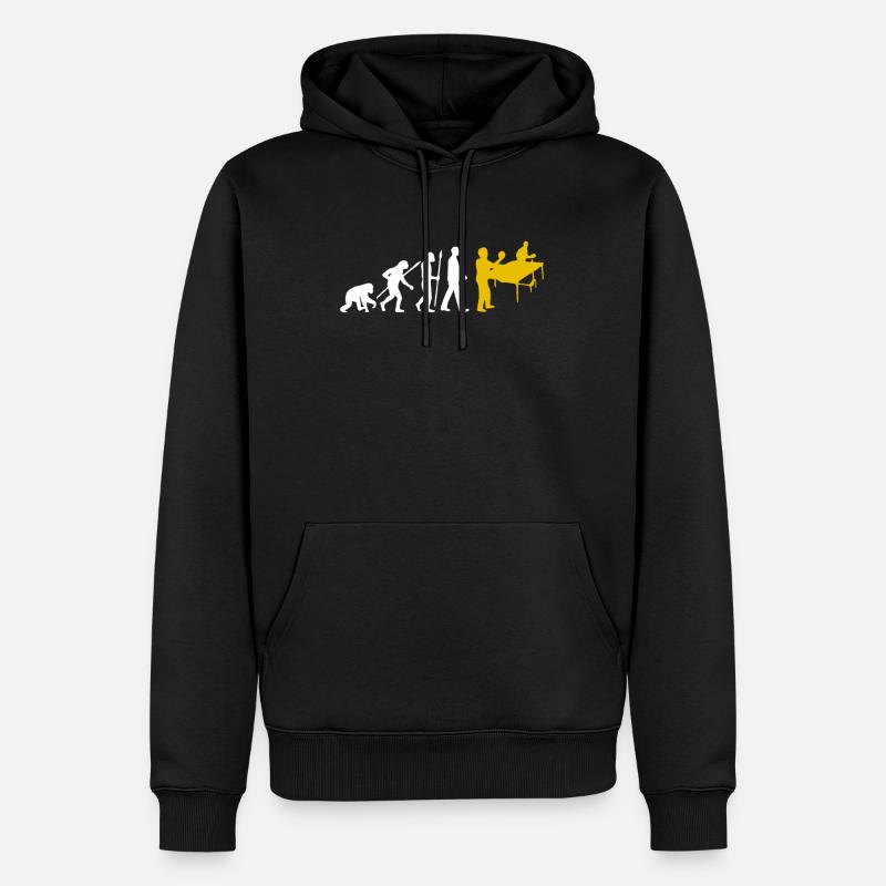 Evolution Table de ping-pong - Sweat à capuche Premium bio Homme - noir