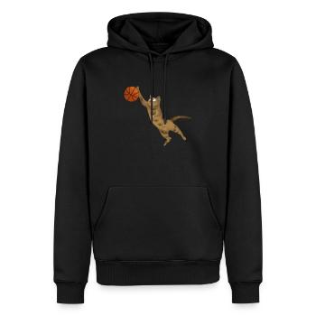 Catsmaid Streetball Cadeau De Chat De Basket-ball - Sweat à capuche Premium bio Homme - noir - Devant - Nico (187cm)