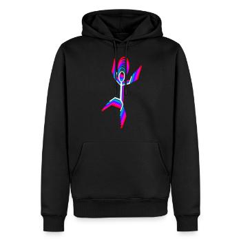 Danseur danseur - Sweat à capuche Premium bio Homme - noir - Devant - Nico (187cm)