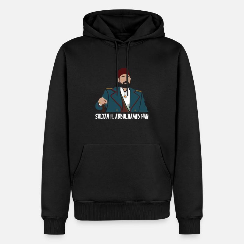 Sultan 2. Abdulhamid Han - Männer Premium Bio Hoodie - Schwarz