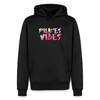 Pilates Methode Training Sport Meditation Geschenk - Männer Premium Bio Hoodie - Schwarz - Vorne - Nico (187cm)