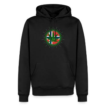 Norway Norwegen Cannabis - Männer Premium Bio Hoodie - Schwarz - Vorne - Nico (187cm)