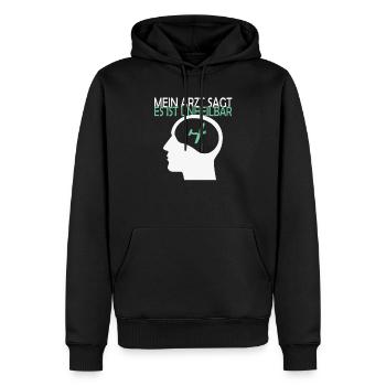 Unheilbar modellflug modellflieger pilot - Männer Premium Bio Hoodie - Schwarz - Vorne - Nico (187cm)