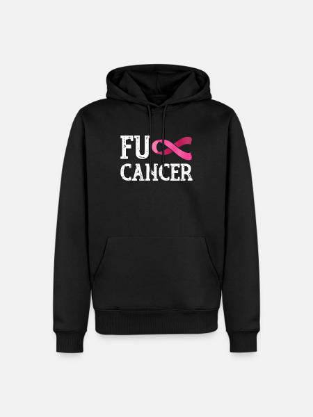 Kræft overlevende gave - Herre Premium økologisk hoodie - sort