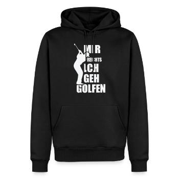Golf Golfen Golfer Golfschlager Geschenkidee - Männer Premium Bio Hoodie - Schwarz - Vorne - Nico (187cm)