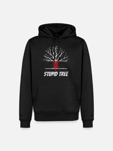 Disc Golf Stupid Tree Frolf Frisbee - Herre Premium økologisk hoodie - sort