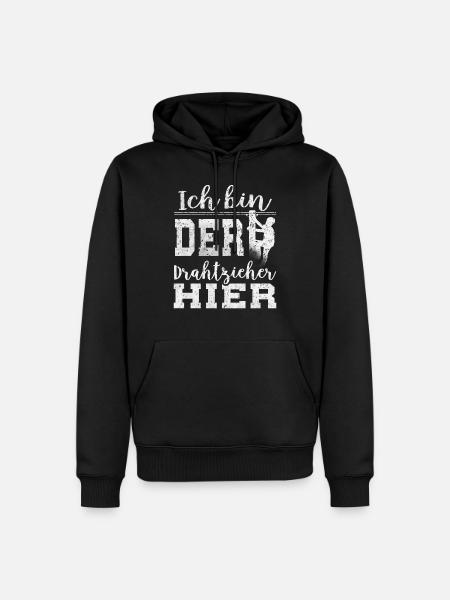 Elektriker Elektroniker Elektronik · Drahtzieher - Männer Premium Bio Hoodie - Schwarz